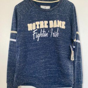 NWT Notre Dame Spirit Sweatshirt, Split Hem and SO Soft, Size M